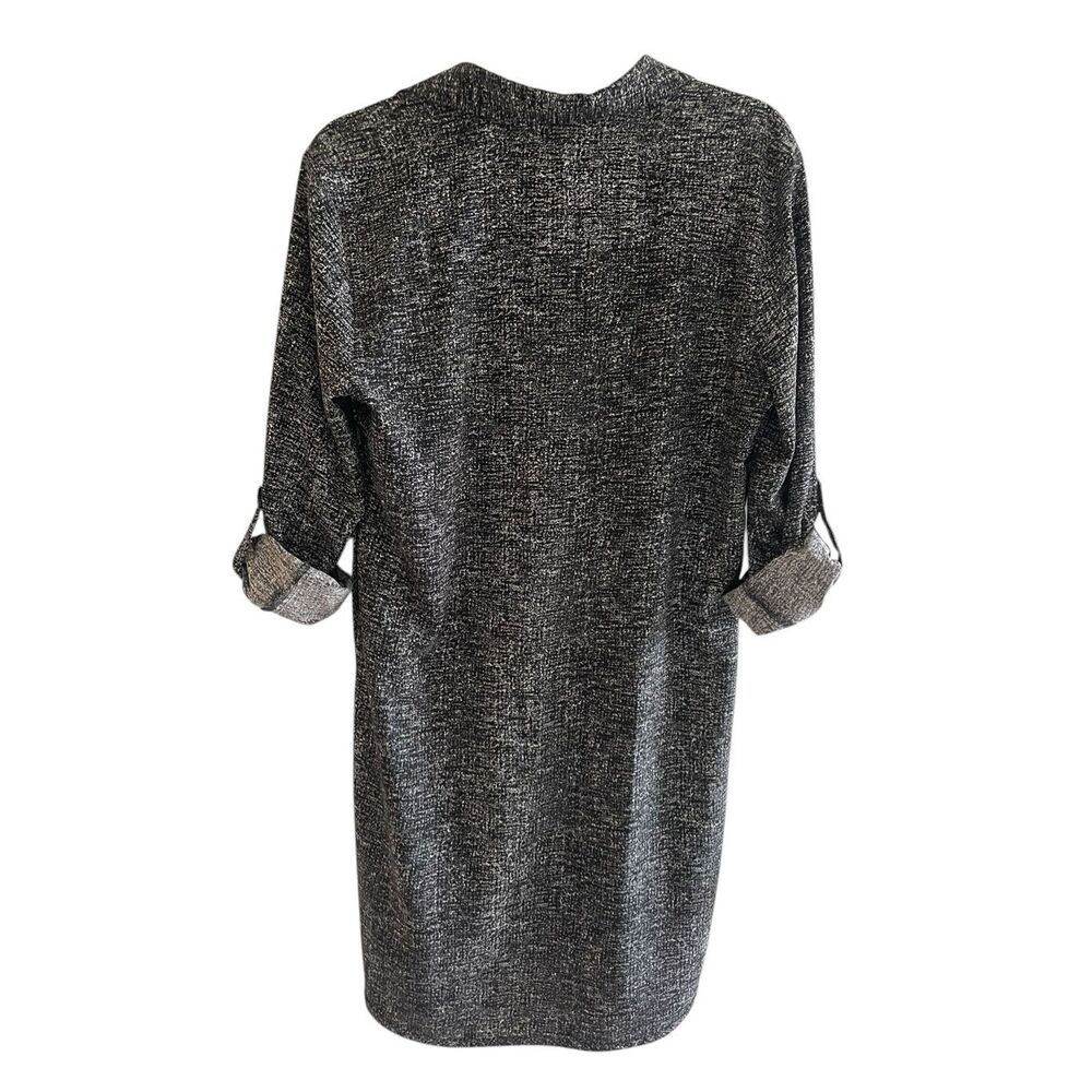 Lou & Grey Black Long Sleeve Shirt Dress Women’s Size Small Office wear Casual